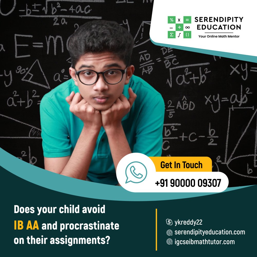 SerendipityEdu1's tweet image. Let’s together find the root cause. Try our free demo class, and we will guide you about our teaching techniques and approach to help your child enjoy #IB AA.

Visit: serendipityeducation.com/ib-mathematics/

#ib #ibmath #ibmathematics #ibmaths #ibtutor #IBtution #ibteacher #ibmathstraining
