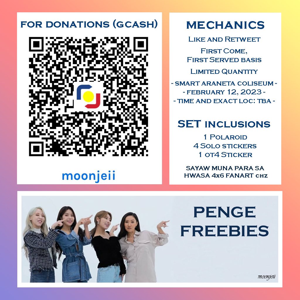 moonjeii's tweet photo. HI MOOS! I’ll be distributing these freebies on concert day! Limited lang po but accepting donations din para marami mabigyan HAHAHA Priority po pala yung Introverts 😭 See you!

*trade tayo freebies plsss

#MYCONinMNL #MAMAMOOinPH #MAMAMOO https://t.co/uiFVp22zR3