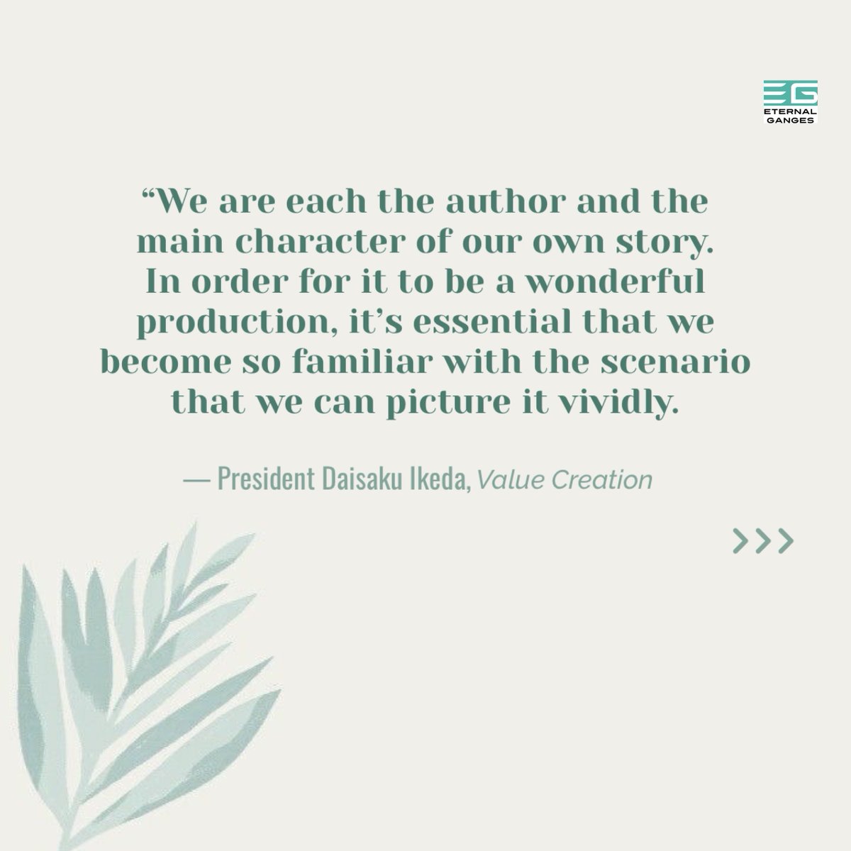 Eternal_Ganges's tweet image. #OurOwnStory.  
#WriteDownOurGoals #ourminds 
 #DaisakuIkeda #ValueCreation #EternalGanges