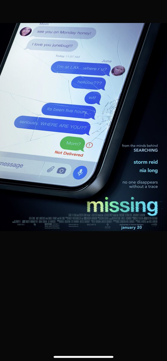 #Missing (English|2023) - Theatre
4/5⭐️ full review below ⬇️

#MissingReview #MissingMovie #Searching #SearchingMovie #MissingMovieReview #NiaLong #TimGriffin #StormReid #KenLeung #AmyLandecker #MeganSuri #Hollywood #MovieReview #truecrimecommunity #TrueCrime