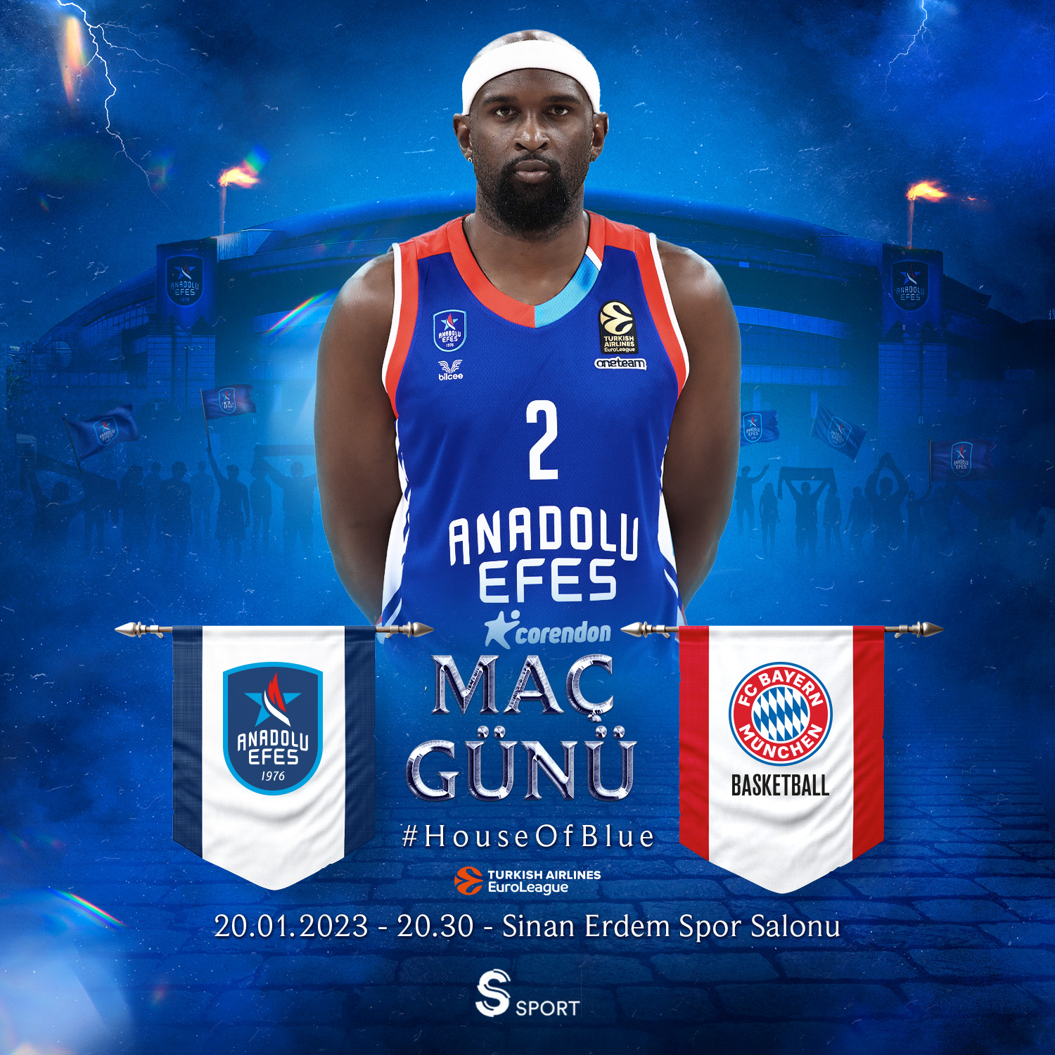 Efes Bayern maç afişi