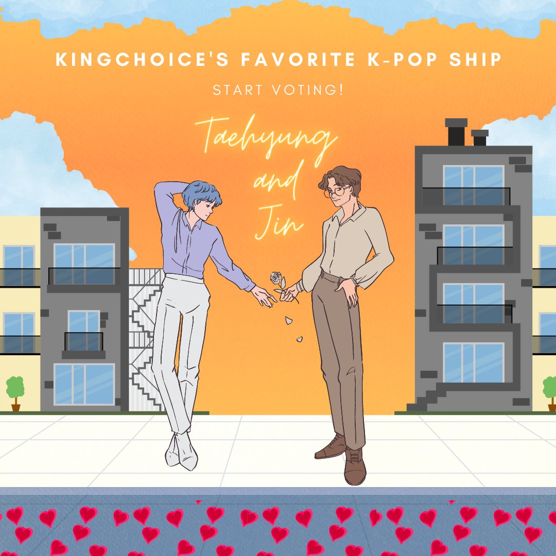 kingchoiceme's tweet photo. Are you curious to find out which K-Pop Ship is the most popular?
Are you team #TaeJin? If you want your favorite ship to get the no.1 spot, make sure you're fighting for them in this poll: https://t.co/aVWstqBdlq ๐
#KPopShip #BTS #Jin #Taehyung #BTSV https://t.co/7jPVhJhUUT
