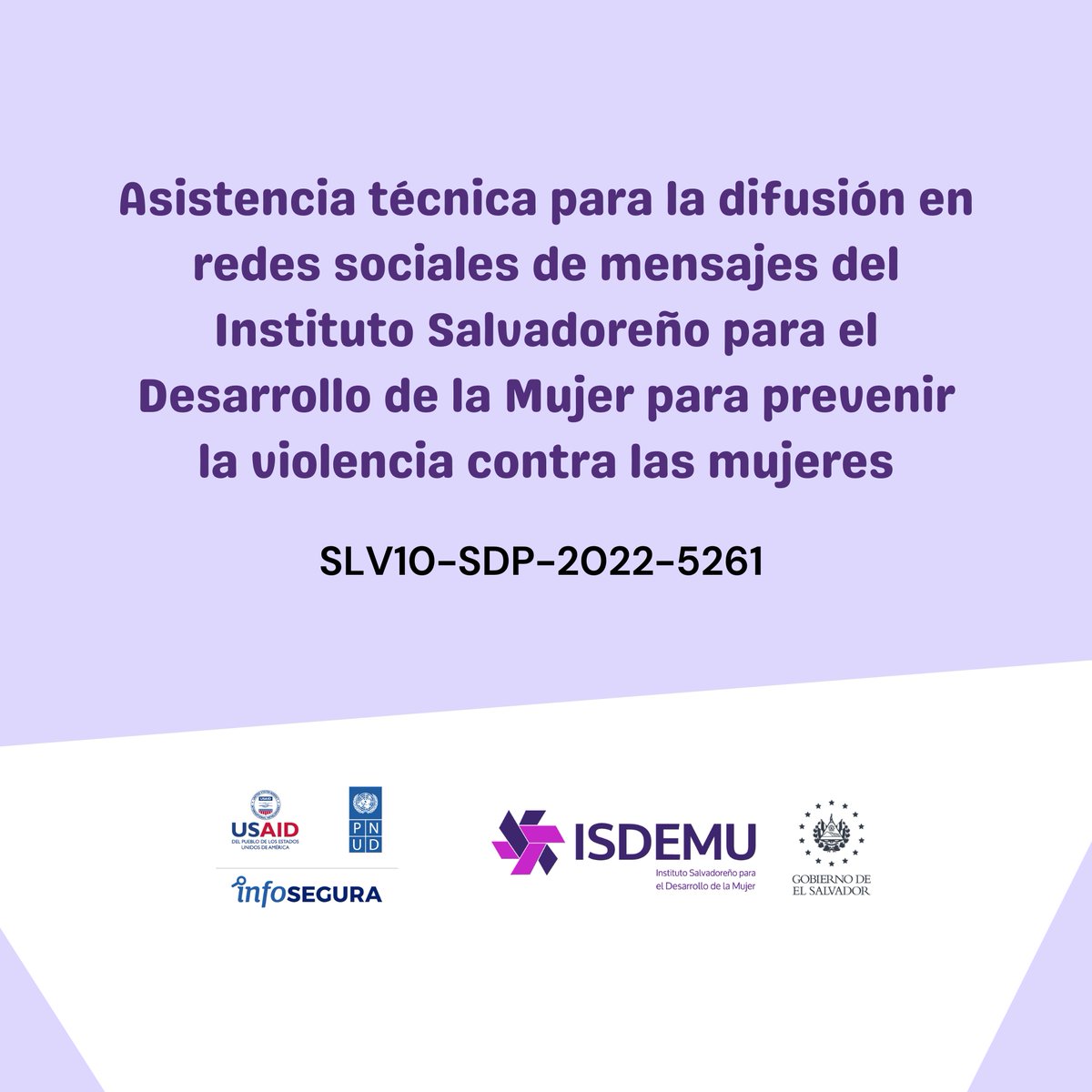 bbyrconsulting's tweet photo. BB&amp;R fue elegida por el PNUD para dar: "Asistencia técnica para la difusión en redes sociales de mensajes del Instituto Salvadoreño para el Desarrollo de la Mujer para prevenir la violencia contra las mujeres".

#PNUD #Infosegura #ISDEMU #ElSalvador #Mujer #NoViolencia https://t.co/I5Rsqtn4Sc