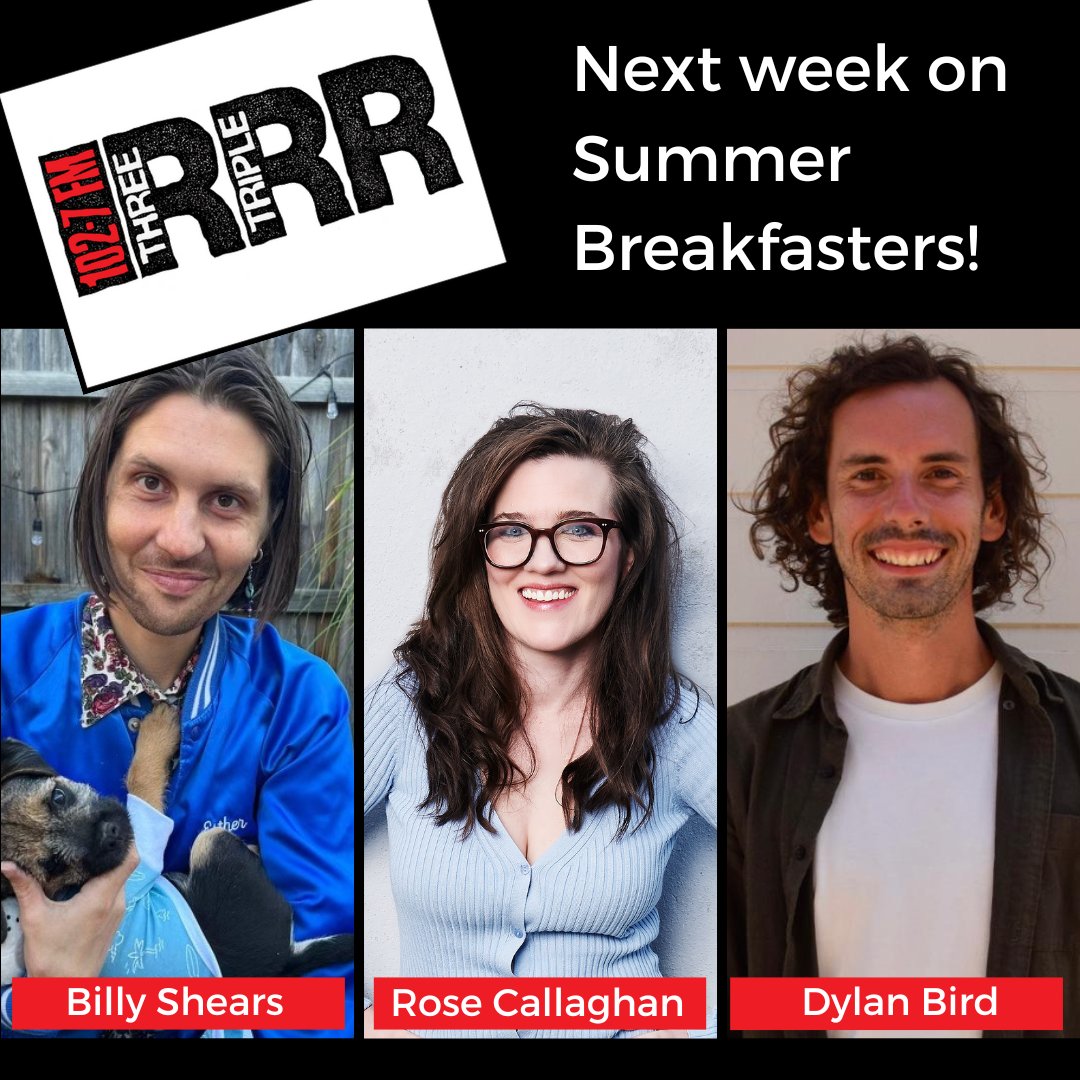 Triple R Fakefasters (@fakefasters) on Twitter photo Next week is the final week of Summer Breakfasters before the new <a href="/breakfasters/">Breakfasters 3RRR</a> crew jump on deck! Your fakefasters for the week will be Billy Shears, <a href="/operation_rosie/">Rose Callaghan</a> & <a href="/dyl_bird/">Dylan Bird</a> π€ Next week is the final week of Summer Breakfasters before the new <a href="/breakfasters/">Breakfasters 3RRR</a> crew jump on deck! Your fakefasters for the week will be Billy Shears, <a href="/operation_rosie/">Rose Callaghan</a> & <a href="/dyl_bird/">Dylan Bird</a> π€