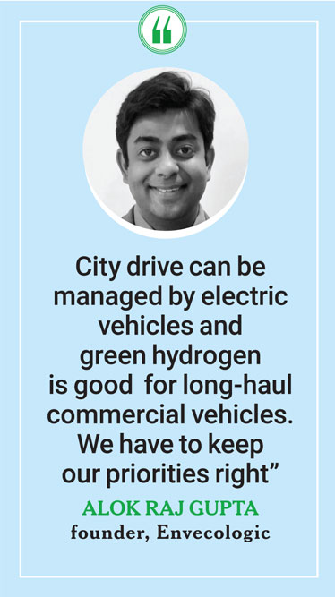 Openthemag's tweet photo. The Green Hydrogen Moment: India seeks to cut  its dependence on fossil fuel imports, writes @Ullekh https://t.co/LLAKXXEJ8L https://t.co/0POrex5V0m