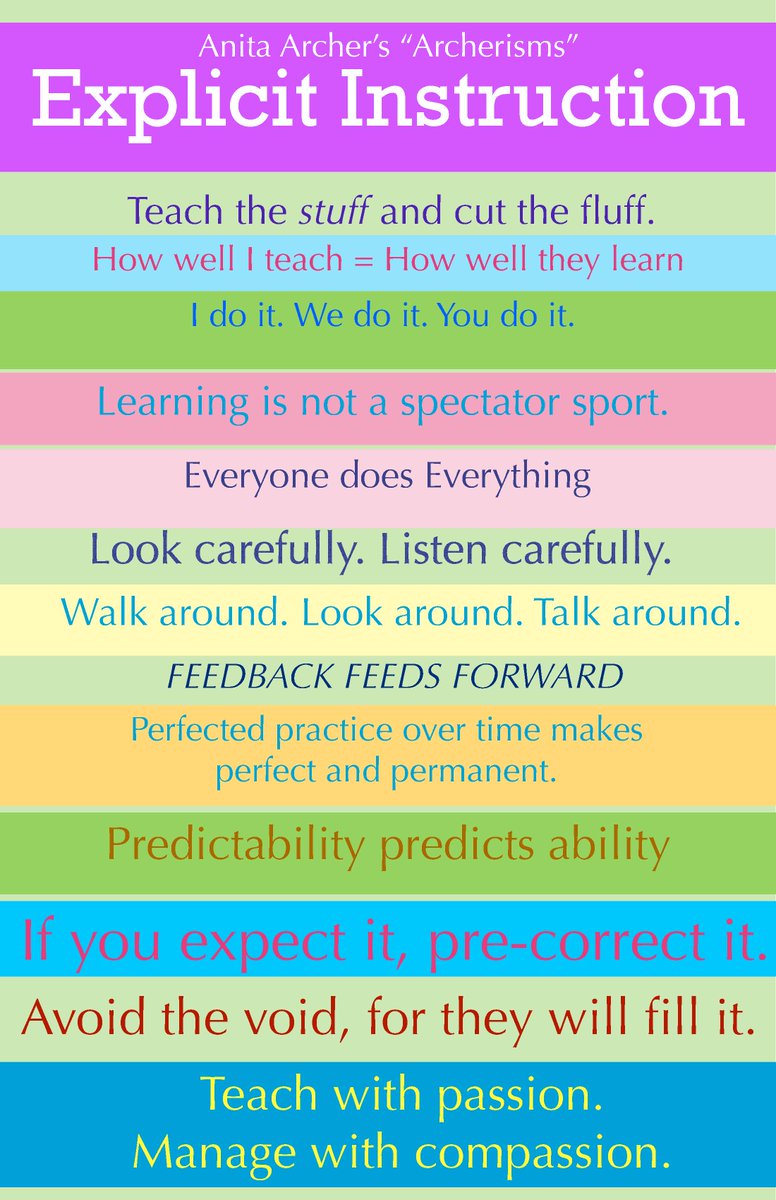 GingerPrewitt's tweet photo. #Archerism  Dr. Archer is so very wise and says it like it is. Our students need more of this in terms of explicit instruction. https://t.co/b2ME9zMgyp
