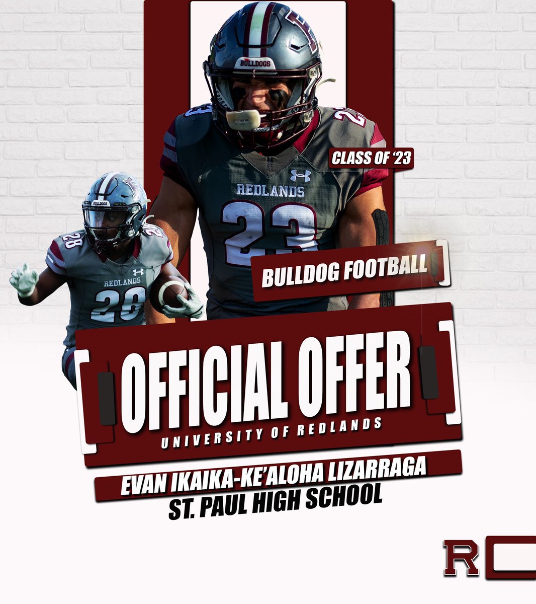 #AGTG  Blessed to receive an offer from The University of Redlands! Thank you <a href="/UR_CoachLord/">David Lord</a> for the opportunity! <a href="/CoachLafferre/">Jeremiah Lafferre</a> <a href="/CoachDHernandez/">Coach Daniel Hernandez</a> <a href="/coach_JVigil/">Juan Vigil</a> <a href="/coachzepeda_SP/">Rick Zepeda</a> <a href="/RickHagedorn/">Speedburners</a>