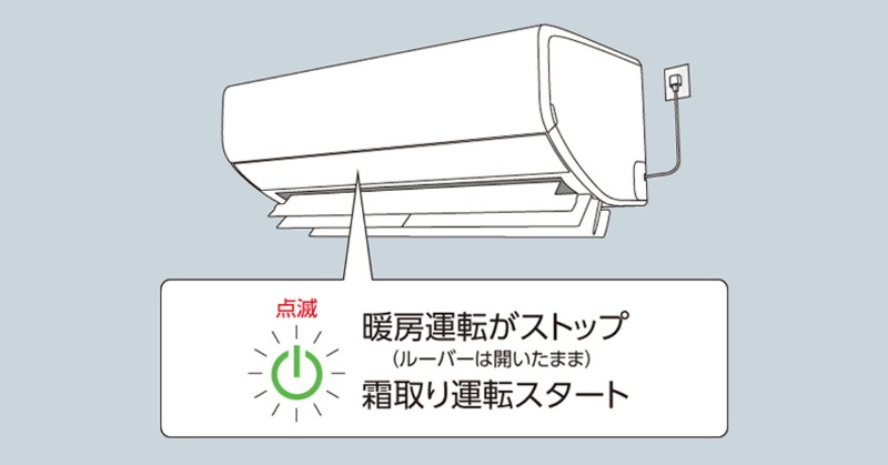 Panasonic_cp's tweet photo. 今日1/20は #大寒 ❄
最強寒波の到来で週末もかなり冷え込みそうです😭

寒い日には #エアコン の暖房が突然止まることがあります⚠️

吹き出し口の羽が開いたまま運転ランプが点滅していたら #霜取り運転 中のサイン✅
溶けた水が室外機の底から流れ出ますが、故障ではありませんのでご安心ください🙆