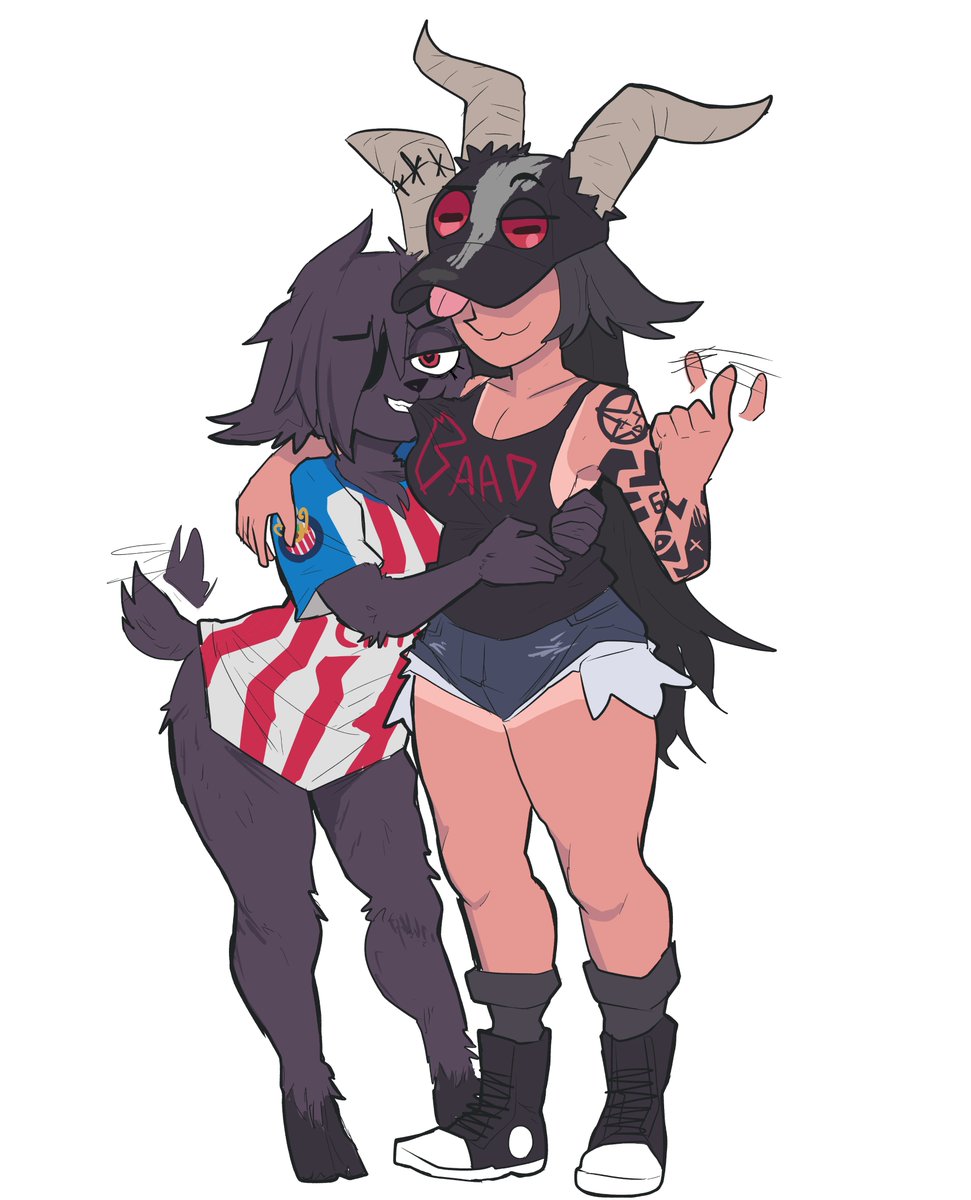 「goat girls , Beth and Betty  」|villainVSのイラスト