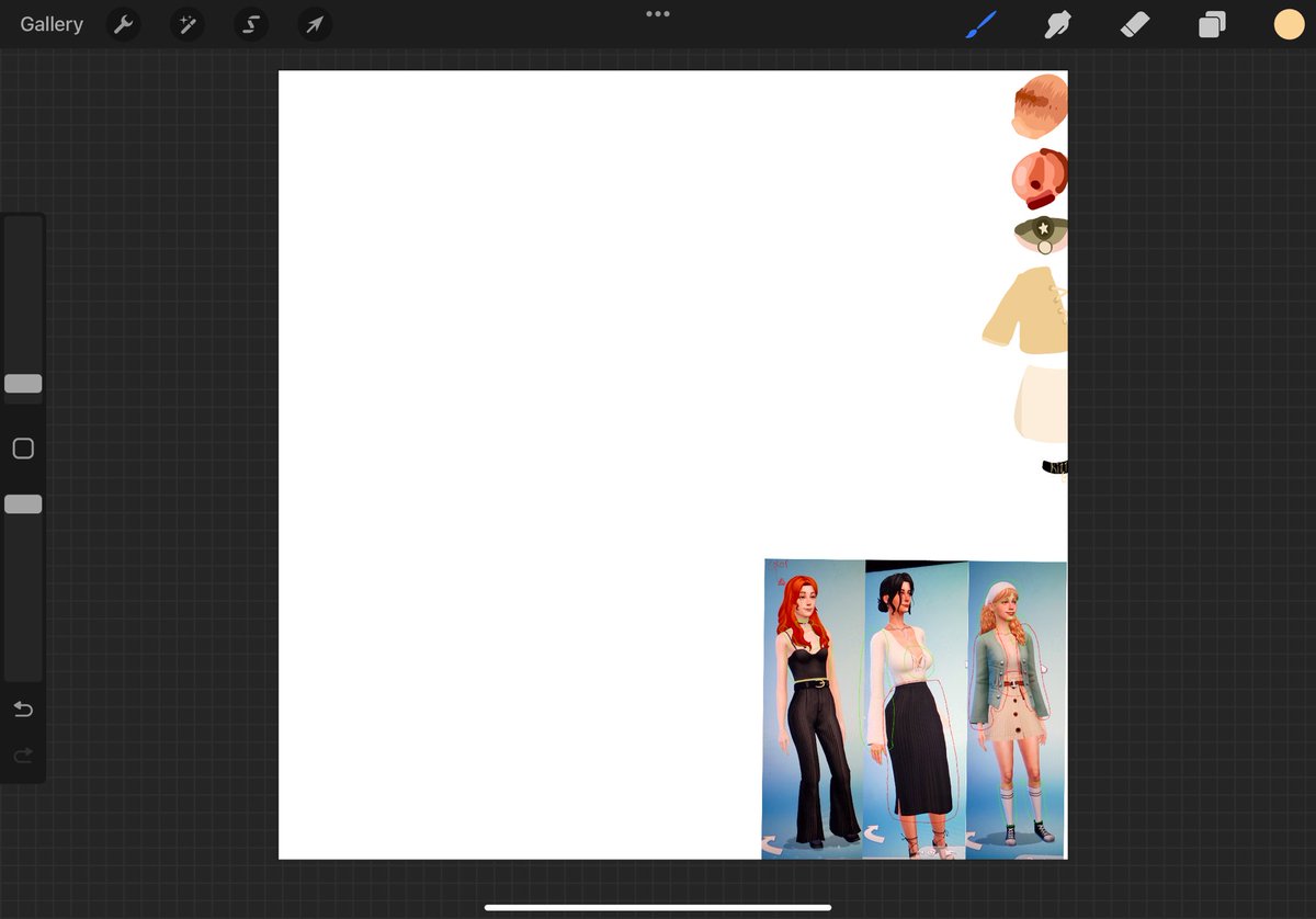KRISGACHANSFW's tweet photo. Next I made a color palette and put references to side. https://t.co/wvO6KxIgKw