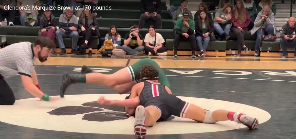 Wrestling: <a href="/GlendoraHighFB/">Glendora Football</a> running back <a href="/BrownMarquize/">Marquize Brown</a> is also a stud on the wrestling mat. On Thursday, he made short work of his Bonita opponent in the 170-pound weight class. <a href="/GHSAPTilton/">Rod Tilton</a> <a href="/GHighAthletics/">GHS Athletics</a> <a href="/jnorell5/">Jamie Norell</a> 
youtube.com/watch?v=77MkPs…