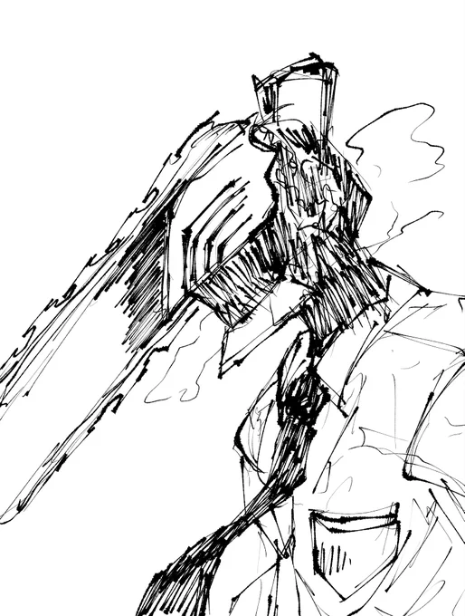 5分描き 