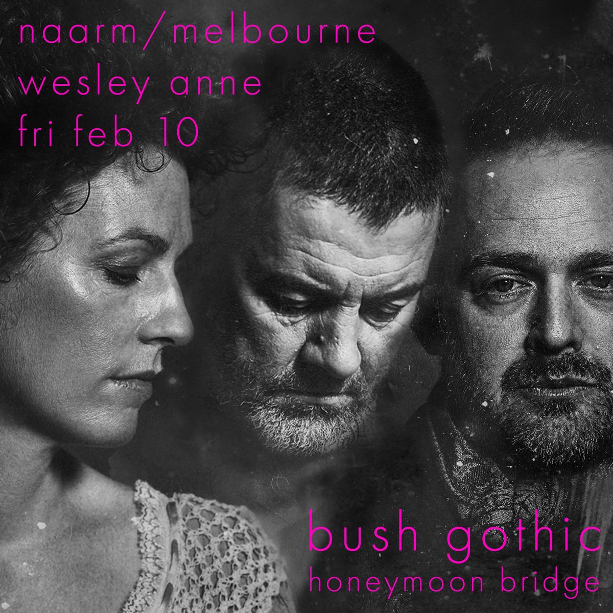 danwitton's tweet photo. @BushGothicBand 
Friday Feb 10 - Melbourne/Naarm
at Wesley Anne : 250 HIGH STREET NORTHCOTE, VIC, 3070
support: Honeymoon Bridge! tix:
https://t.co/rjFxjGc3eN https://t.co/gb69YHBYxG