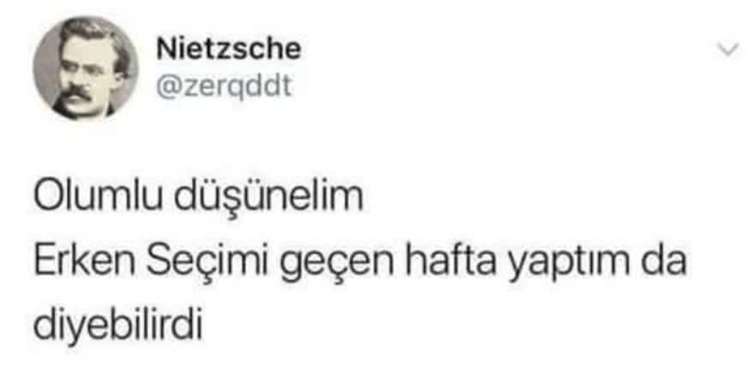 Olumlu Düşünelim 😂

#OyumDemokrasiye 
#SaltanatMayıstaBitecek