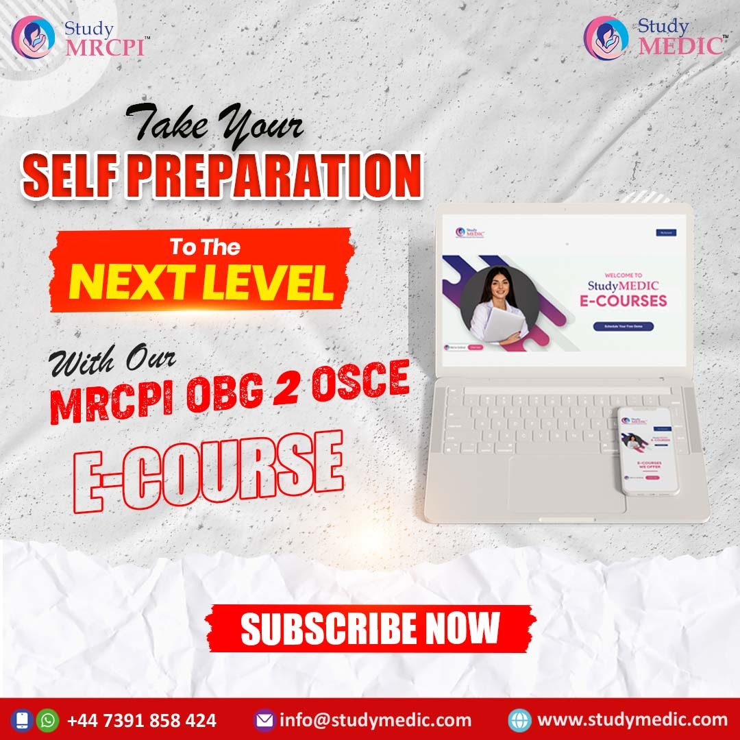 Study_MEDIC's tweet photo. Learn from anywhere and at any time!
Enhance your preparation for the MRCPI OBG 2 OSCE Exam with our result-oriented MRCPI OBG 2 OSCE E-course.
To Subscribe, https://t.co/K6dqk5jIMl
#StudyMEDIC
Happy Studying
Team #StudyMRCPI
#MRCPI #MRCPIpart2OBG #MRCPIobgpart2osceFeb2023 https://t.co/vcqihEWnLj