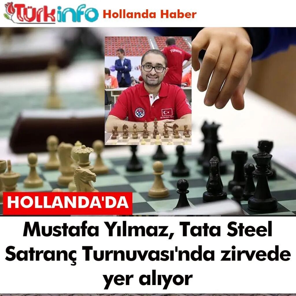 turkinfo's tweet image. Hollanda'da Mustafa Yılmaz, Tata Steel Satranç Turnuvası'nda zirvede yer alıyor

Büyükusta (GM) Mustafa Yılmaz, Hollanda'da düzenlenen Tata Steel Satranç Turnuvası'nda tek başına liderlik koltuğuna oturdu.

#satranc #satranç #vezir #piyon #chess #kale #o… ift.tt/gylBLDw