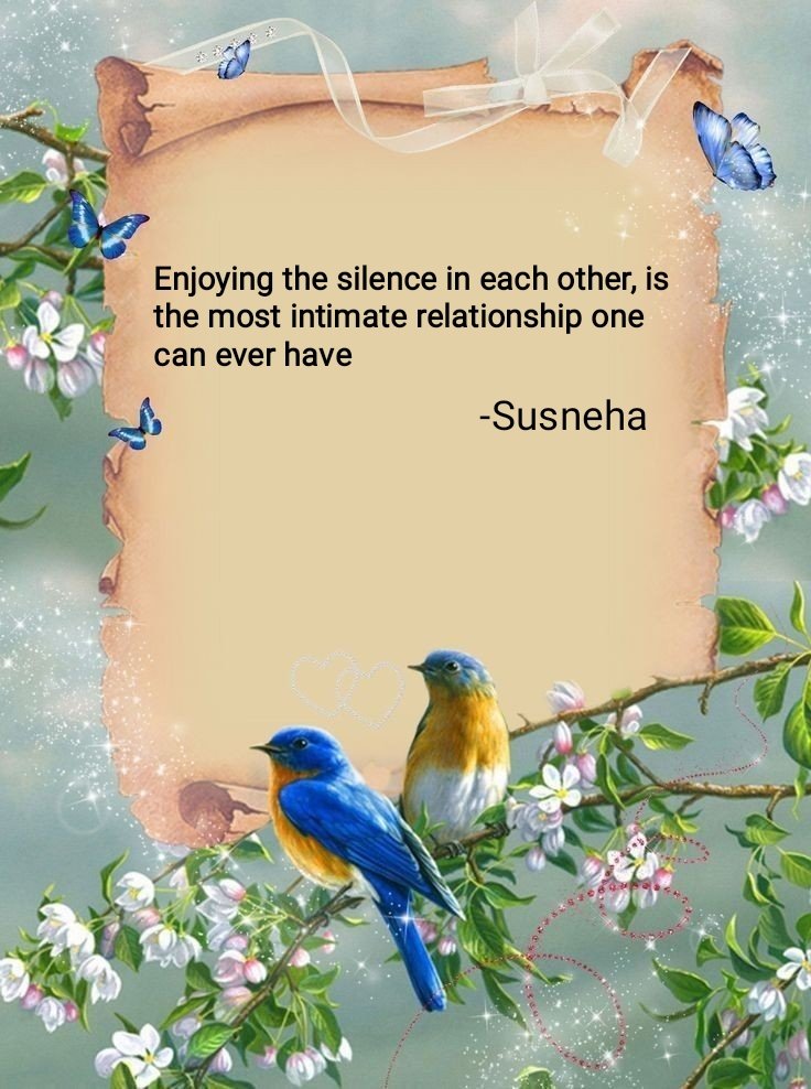 Enjoying the silence in each other is the most intimate relationship one can ever have ❤

#love #peace #relationships #serenity