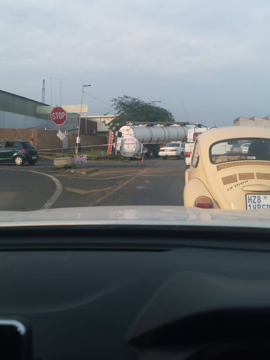 Fuel Tanker overturned in Nuffield Springs on Butler road. What has gotten into our tanker drivers?
