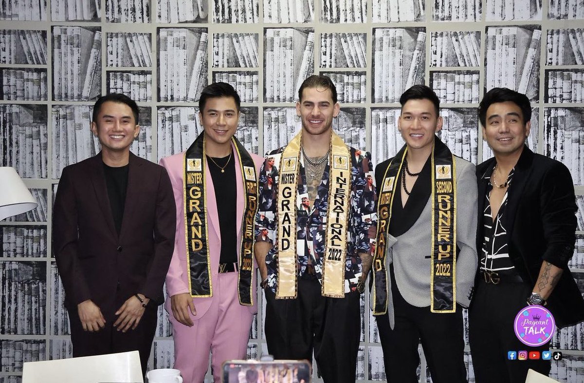 Last week in Manila, the Mister Grand International organization held a Press Conference for The Grand Tour 2023 

Present during the gathering are Mister Grand International 2022 winners: Michael Pelletier, 1st Runner Up Kristzan Delos Santos and 2nd Runner Up Aaron Tan.