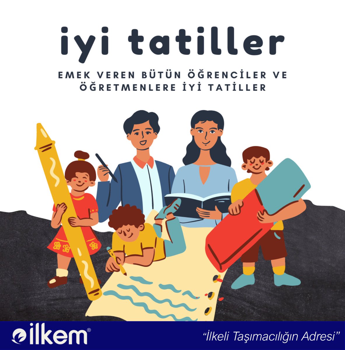 Tüm öğretmenlerimize ve öğrencilerimize keyifle geçirecekleri bir tatil dileriz.#ilkemturizm