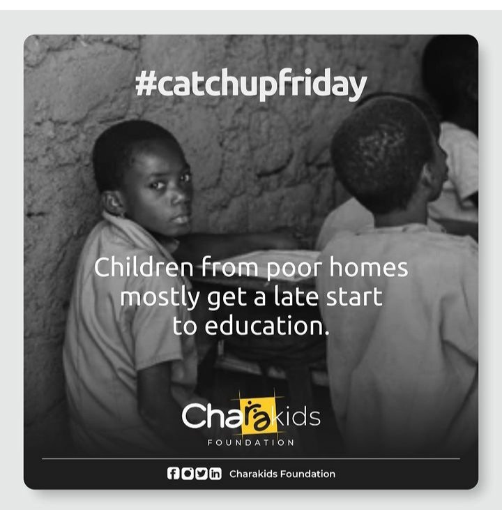 CATCH UP FRIDAY
.
One very common challenge of less privileged is that; Children from poor homes mostly get a late start to education.

#childraising #raisingkings #raisingawareness #raisechildren #raisingchild #raisingchildrenright #helpachild #helpchildren #helpchildreninneed