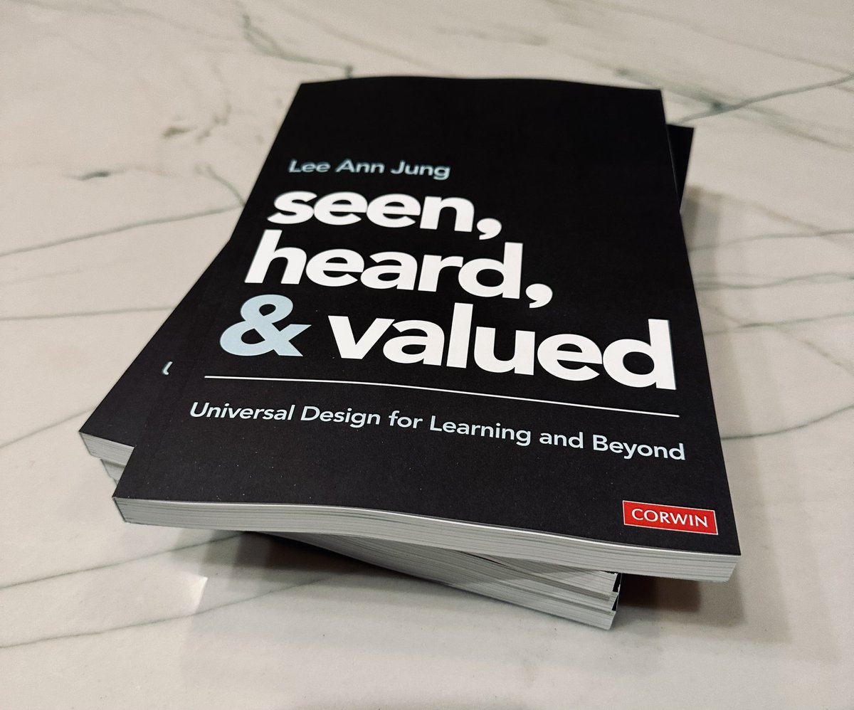 Beyond excited about this release &amp; to continue leading work around #UDL &amp; #inclusion.

#LeadInclusion #teachers #teacher #education #edchat #EdLeadership #teachertwitter #school #student #Equity #deij #teacherlife #classroom #SBLChat #K12 #Learning #GlobalEd <a href="/CorwinPress/">Corwin</a>