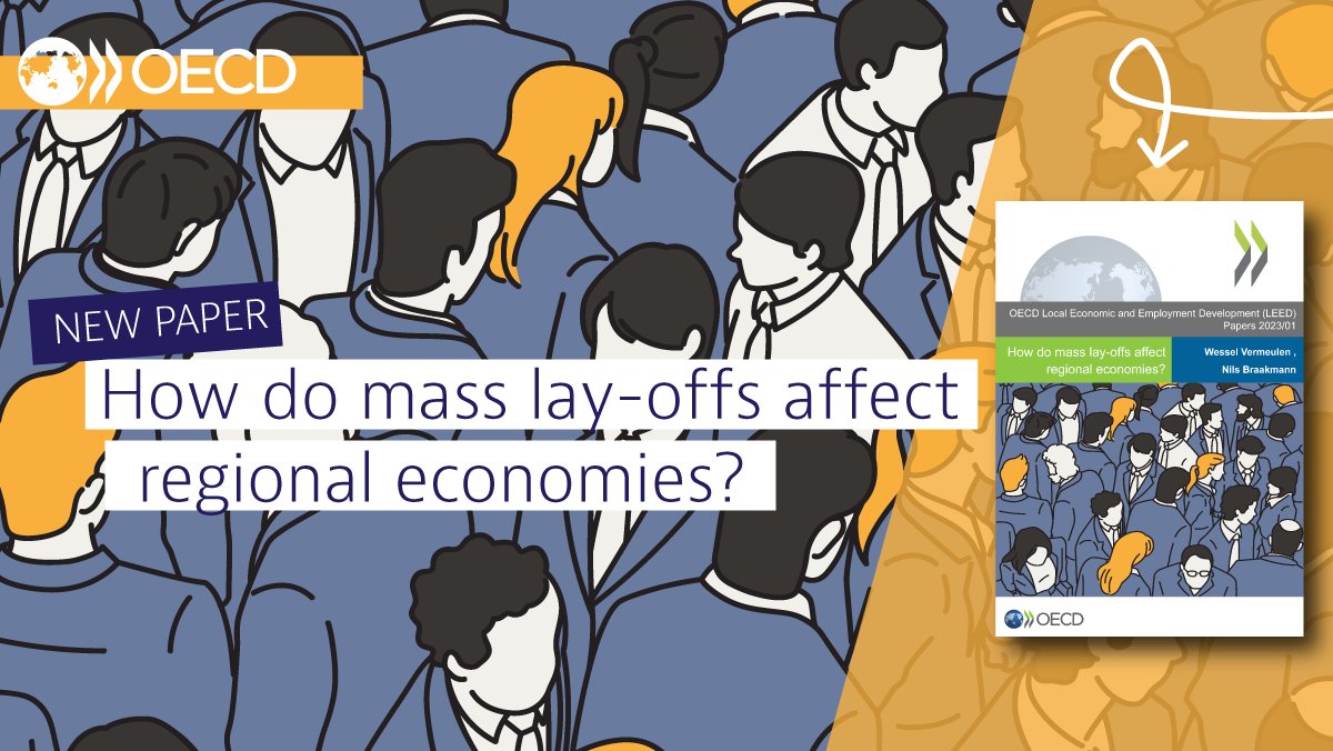 OECD_local's tweet photo. 🗺️ How do regional labour markets cope with mass #layoffs?
⚖️ What factors determine whether mass lay-offs affect local labour markets and their economy more broadly?
🏞 Why are rural regions more negatively affected?
Learn more in a new #OECD report 👉 https://t.co/GXH8tF2bWh https://t.co/091D5o1UHT