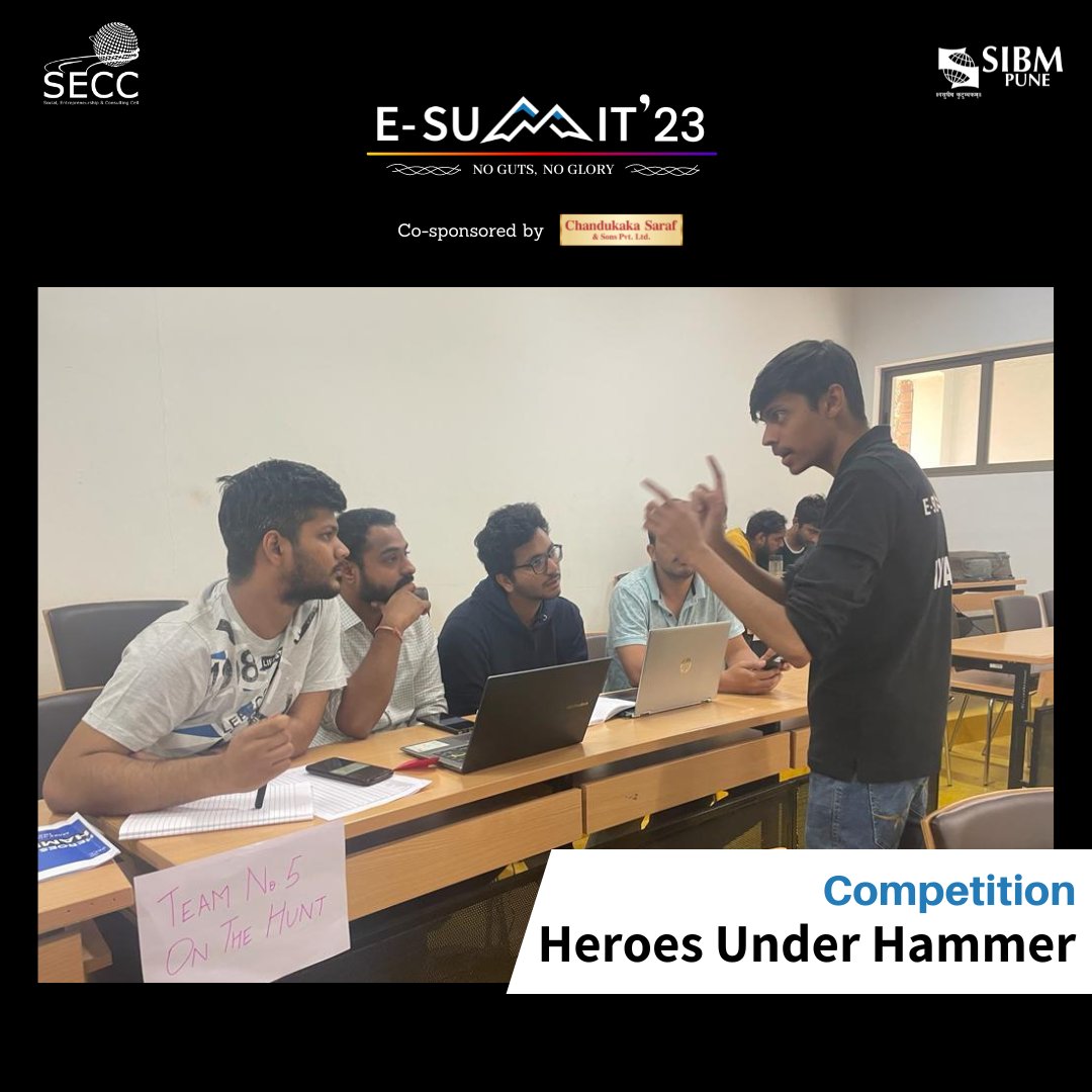SGC_SIBM's tweet photo. With competence comes the zeal to face one' s fears. Entrepreneurship Summit 23 was honoured to host a plethora of such competitions under its banner.

#secc #esummit #entrepreneurship #nogutsnoglory #pune https://t.co/Ecq8jithxT