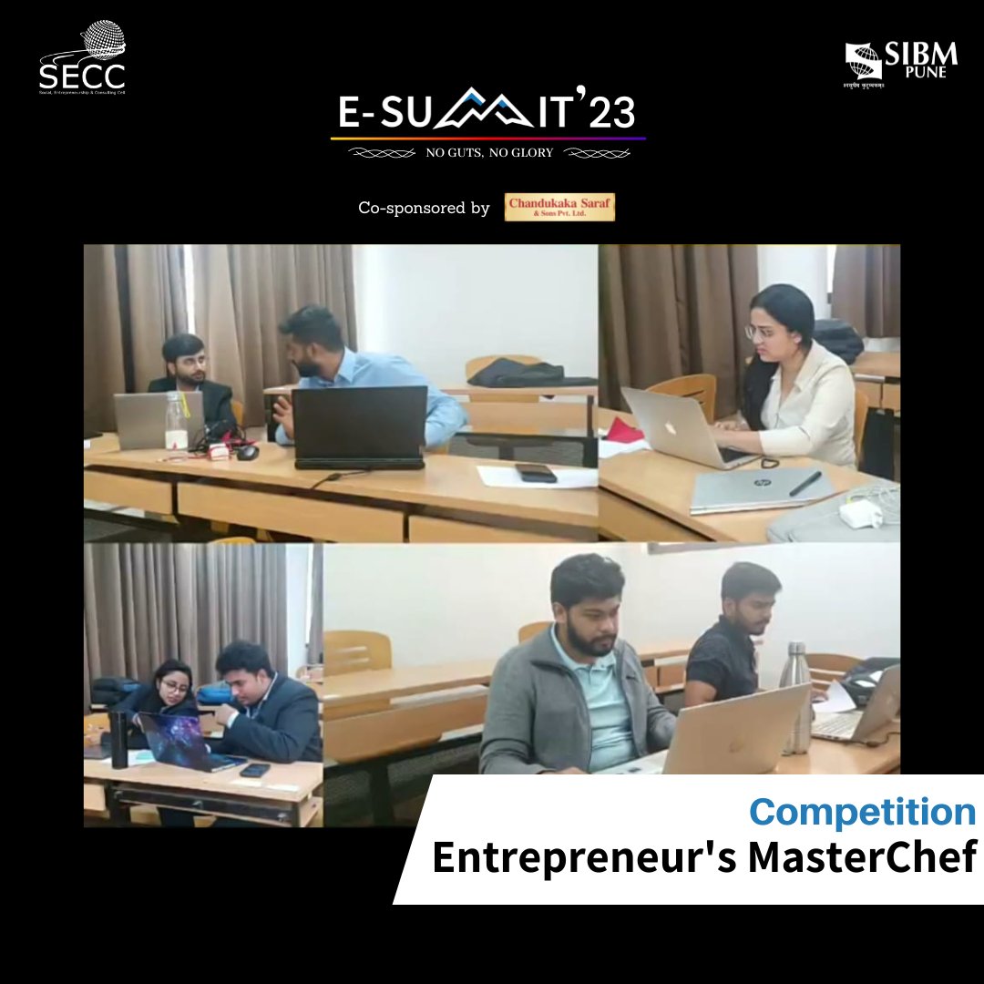 With competence comes the zeal to face one' s fears. Entrepreneurship Summit 23 was honoured to host a plethora of such competitions under its banner.

#secc #esummit #entrepreneurship #nogutsnoglory #pune