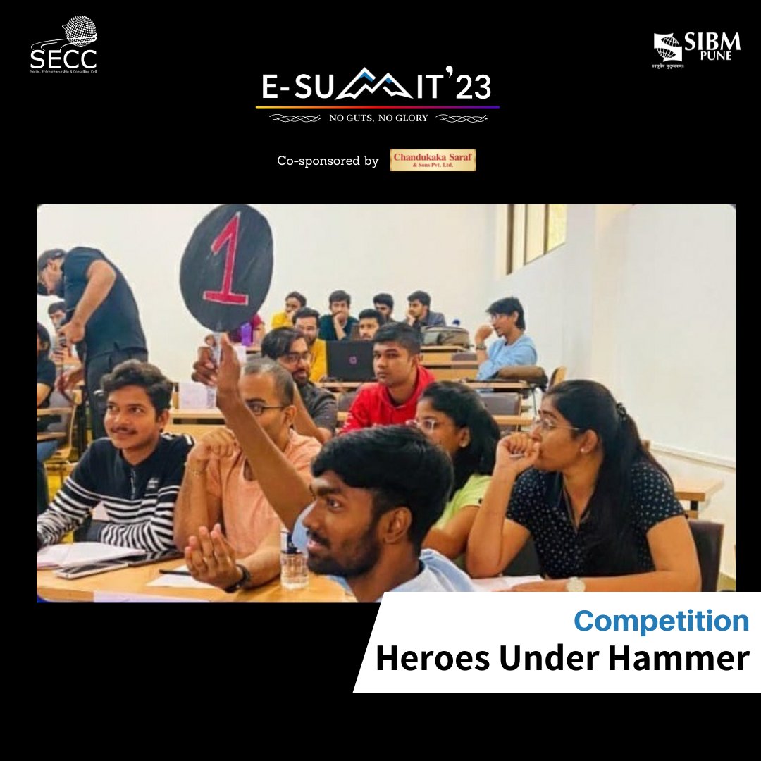 SGC_SIBM's tweet photo. With competence comes the zeal to face one' s fears. Entrepreneurship Summit 23 was honoured to host a plethora of such competitions under its banner.

#secc #esummit #entrepreneurship #nogutsnoglory #pune https://t.co/Ecq8jithxT