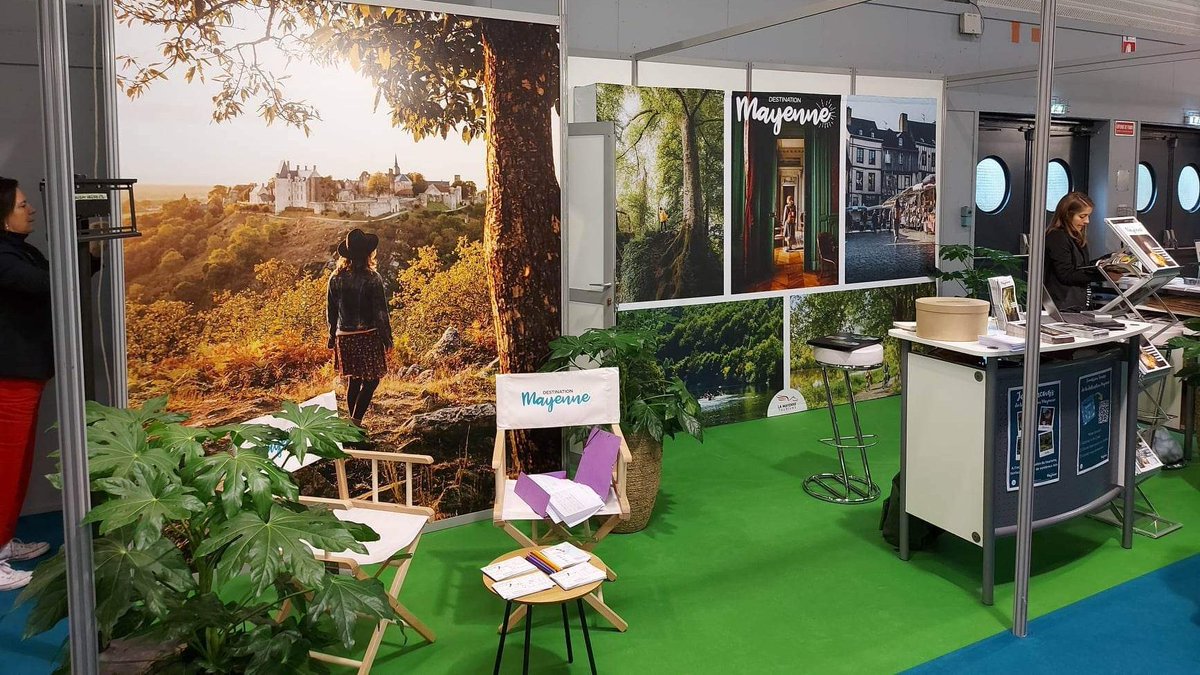 #MayenneTourisme vous attend tout le week-end au Salon international du Tourisme de #Nantes 🤩
Venez retrouver sur notre stand la <a href="/hautemayenne/">HauteMayenneTourisme</a>, <a href="/lescoevrons/">Les Coëvrons</a> et les #RivieresdelOuest !
