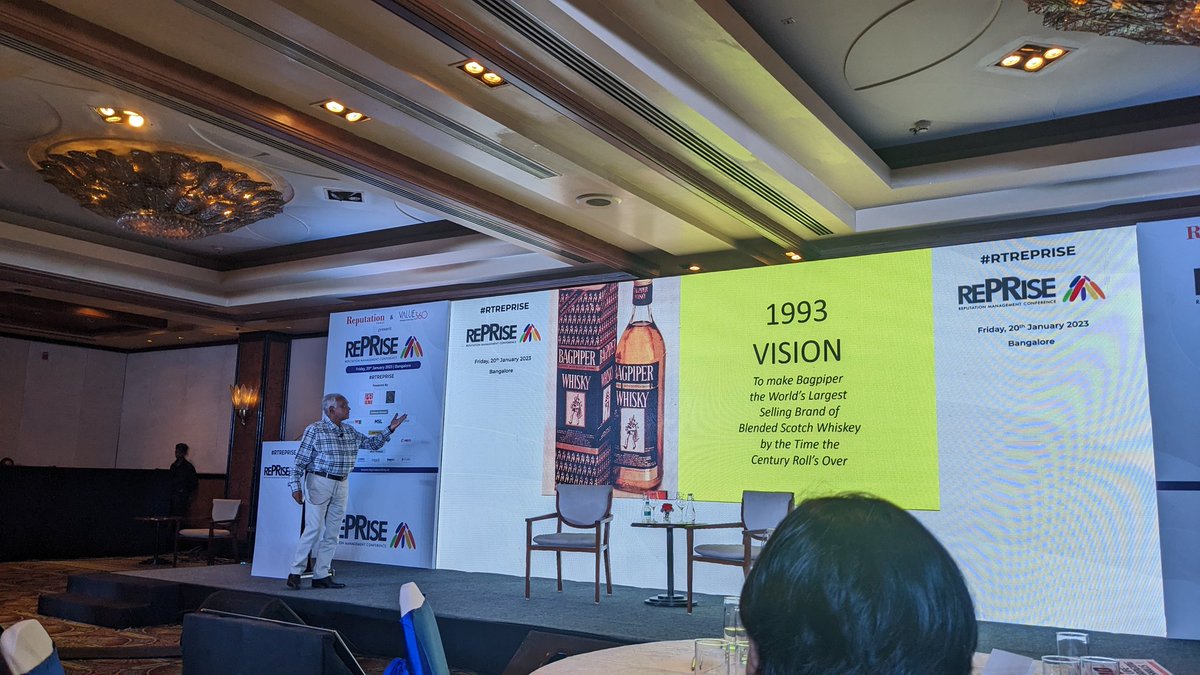 TriptiTripathi7's tweet photo. From making Bagbiper the world's largest selling brand of blended scotch whiskey to doing transactional analysis with his son, @RajeshThinks presents interesting cases to describe behavioral science and how it works in communication. #RTREPRISE https://t.co/TcxHlDWbIo