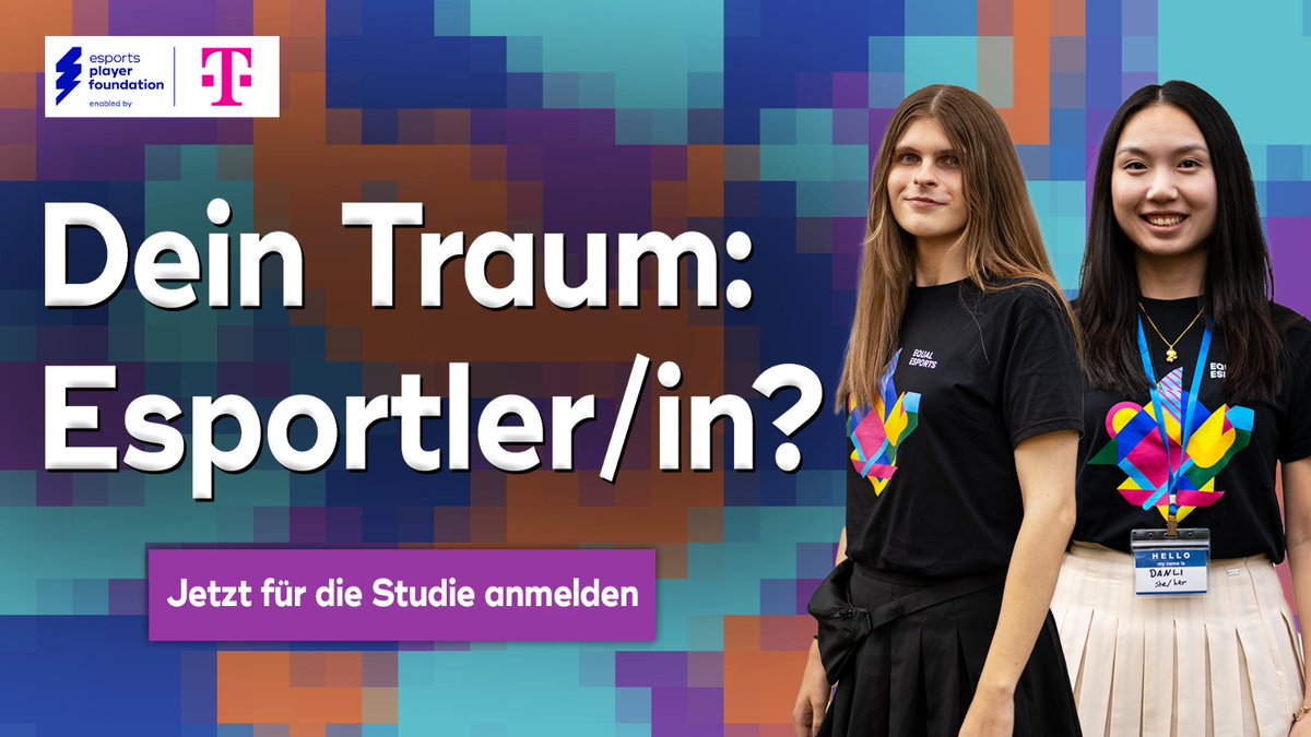 EsportsPlayerF1's tweet photo. Gemeinsam mit @Telekom_zockt  #EqualEsports wollen wir mehr über euren Traum, EsportlerIn zu werden, erfahren. 

Du bist zwischen 14 und 18 Jahren und eine ambitionierte Spielerin in den Titeln LoL, Valorant, Brawl Stars oder Clash Royale? https://t.co/fg6LH1qUlj