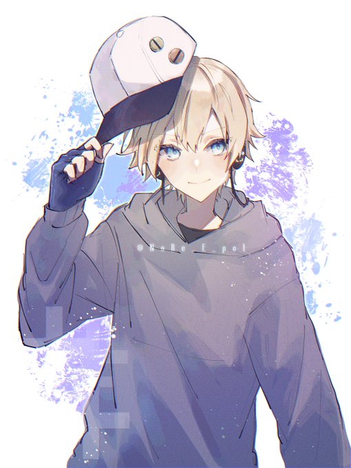 「blonde hair grey hoodie」 illustration images(Latest)｜3pages