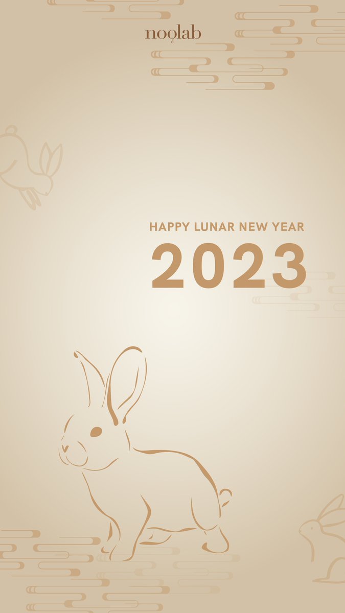 noolabofficial's tweet photo. HAPPY LUNAR NEW YEAR 2023🐇
Semoga di tahun kelinci air ini Warganool dan Tim Noolab berlimpah kedamaian, kesehatan, dan rezeki!🐰
#Thinkless and let's make beauty easy again with Noolab https://t.co/MIHrolvEq7