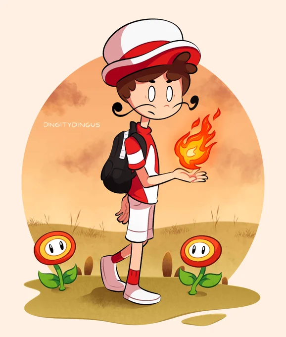 Fire Dingo??! #Dingo #OC #FireFlower  