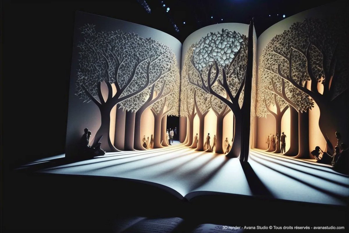 Avana3Dstudio's tweet photo. Cette année 2023 est celle de la 7ème édition des nuits de la lecture, petits rendus 3d sur le thème du livre pour l'occasion.

Bon vendredi !

#3D #fashionshow #3dAgency #digital #event #fashionweek #luxury #luxe

https://t.co/0w8bLH0y5n https://t.co/hEW8Yi6tQL