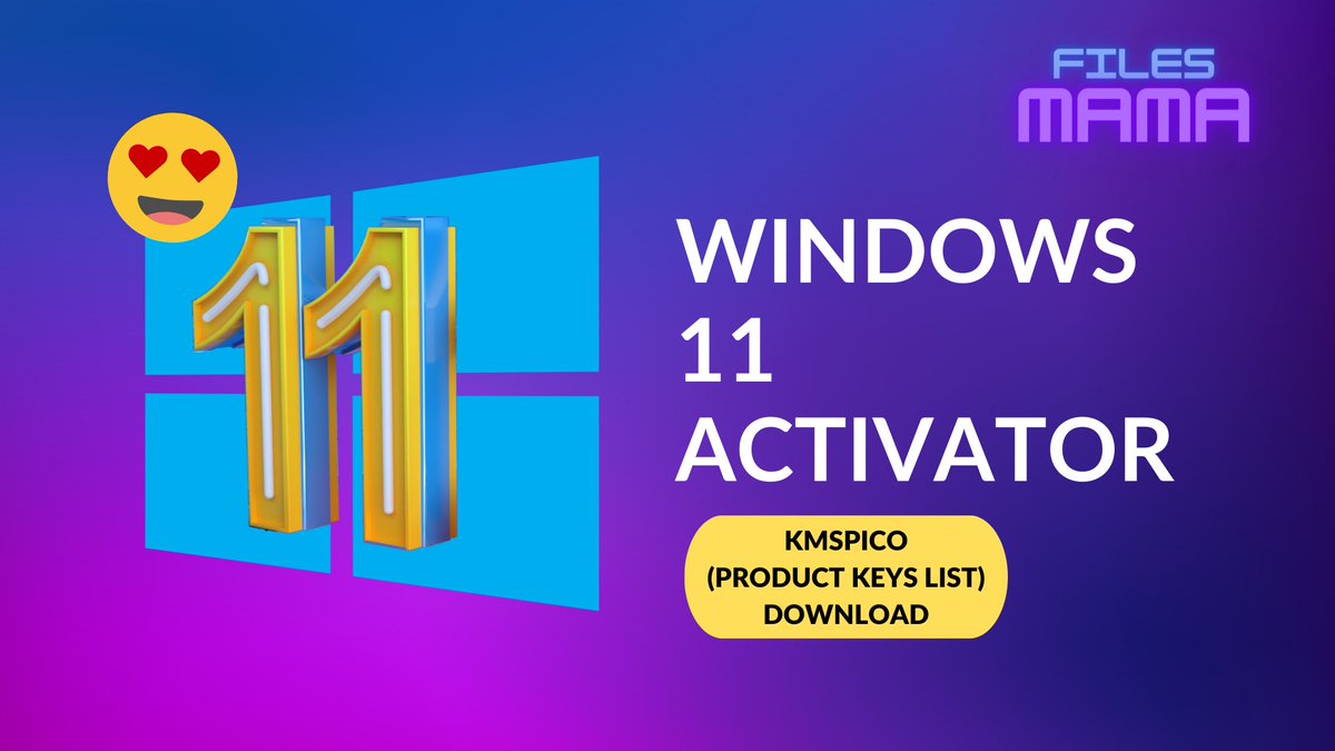 FarhanK17939221's tweet image. #Windows11 #windowsactivator #Activator #key #filesmama