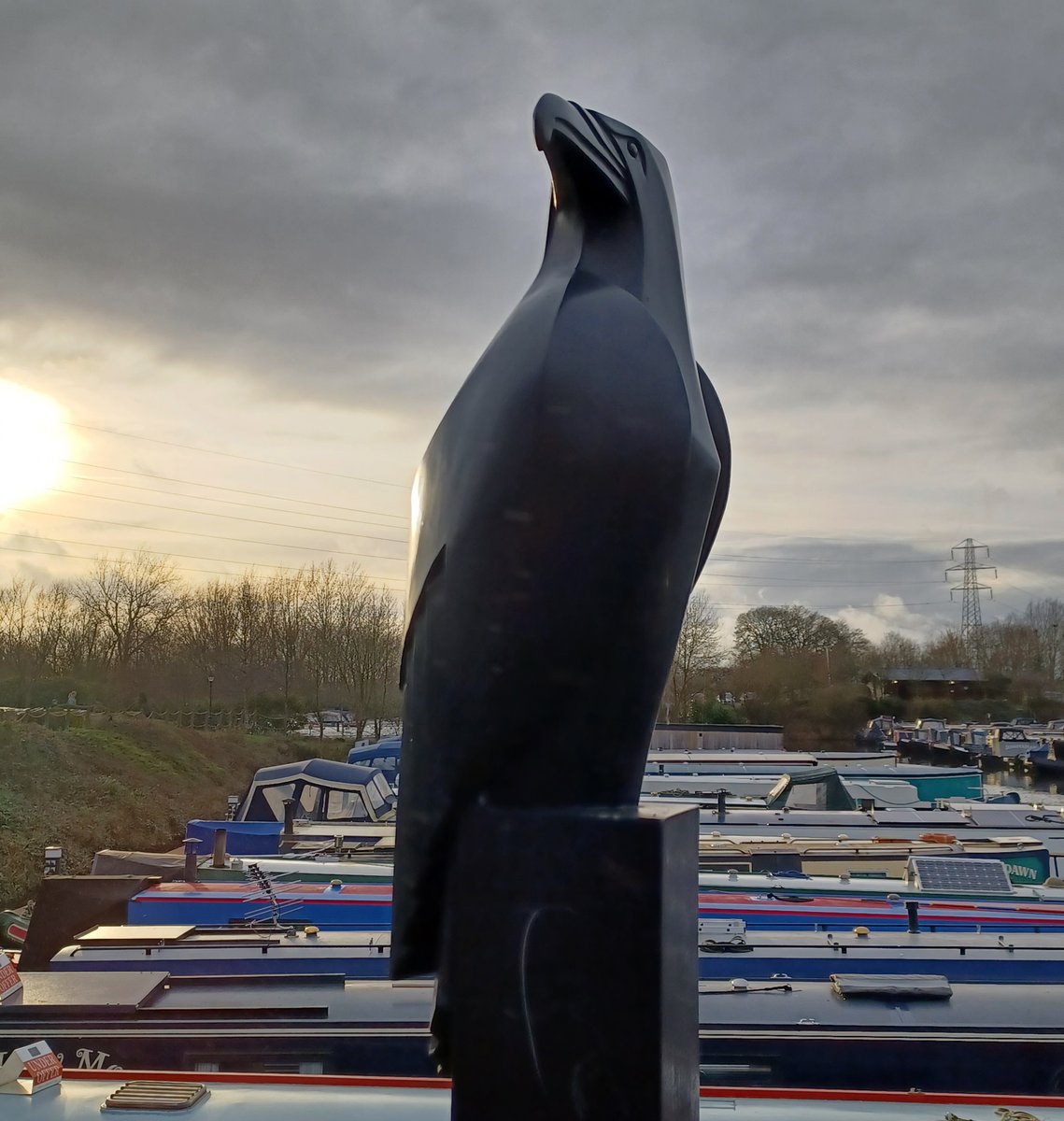 Amazing all the different kinds of birds you see when embarking on a winter walk ❄️🚶‍♀️
Big, small, and even a sculpture!  🐦
Thanks go to Ian Carroll &amp; Sue Cowlishaw for these pics 📸

#MerciaMarina #Derby #Derbyshire #Countryside #ShopLocal #Outdoors #Nature #Photography #Lodges