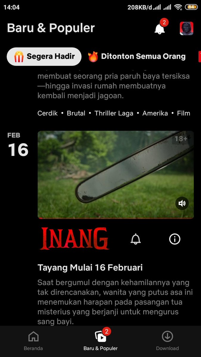 wholesomeriki's tweet image. #Ingpo

Yang blm nntn Inang di bioskop, nntn di @netflix tanggal 16 Februari