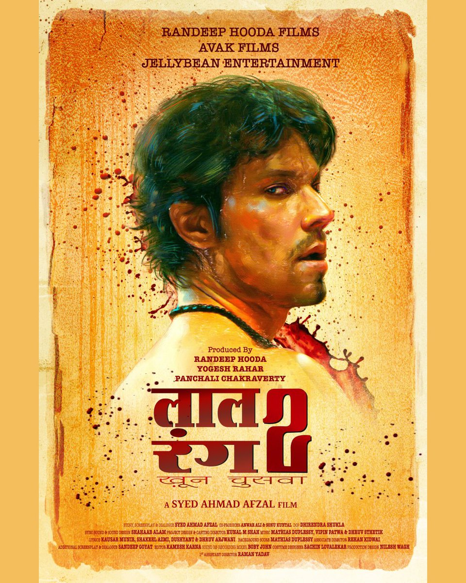 Cult-classic #LaalRang gets a sequel, after the success of #CAT, <a href="/RandeepHooda/">Randeep Hooda</a> to star in &amp; produce #LaalRang2. Joining him as producers are #PanchaliChakraverty &amp; <a href="/yogirahar/">Yogesh Rahar</a> . The film will go on floors soon. Co-produced by  <a href="/sonukuntal2209/">Sonu kuntal</a> &amp; <a href="/anwaral86487291/">anwar ali Khan</a> .