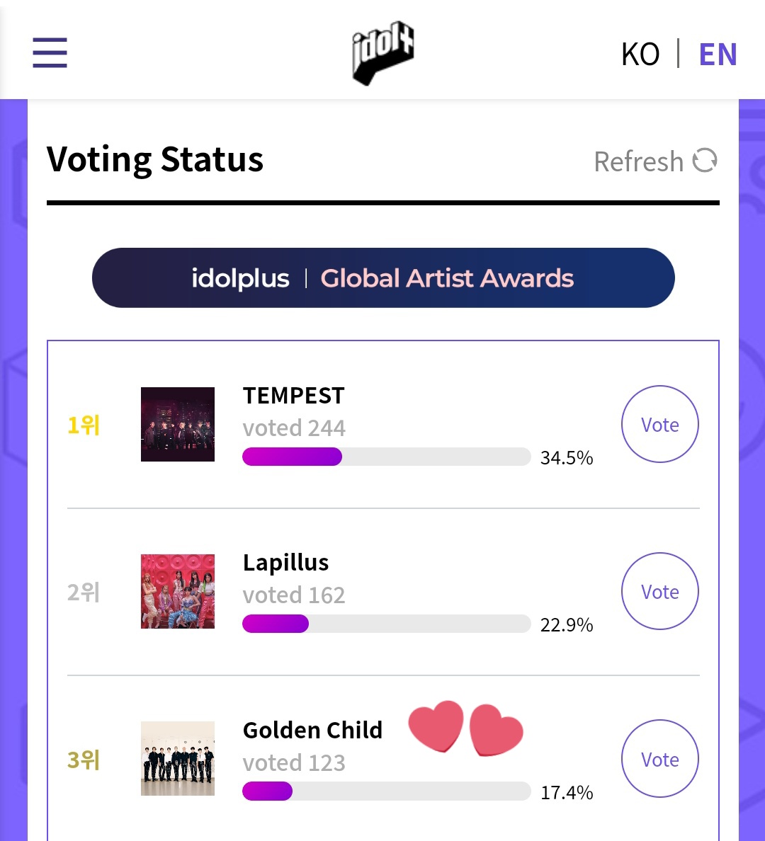 아야 💃 AYA MEET JACKSON 17/12 on Twitter "RT jangyoonism AAA GOLCHA is nominated for Circle