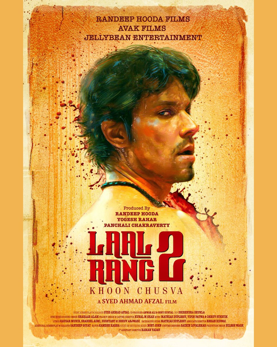 #LaalRang gets a sequel, after the success of #CAT, <a href="/RandeepHooda/">Randeep Hooda</a> to star in and produce #LaalRang2 . Produced by #PanchaliChakraverty and <a href="/yogirahar/">Yogesh Rahar</a> and co-produced by  <a href="/sonukuntal2209/">Sonu kuntal</a> and <a href="/anwaral86487291/">anwar ali Khan</a> , directed by <a href="/afzalistan/">Syed Ahmad Afzāl افضال अफ़्ज़ाल</a>
