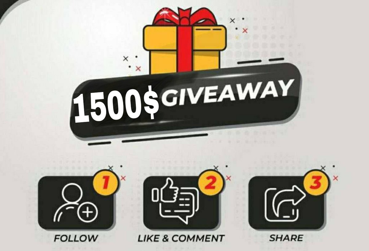 72 saat içerisinde 1 Şanslı Kişiye;🤑 

1500$ hediye! 🤑 🎁 

- Bu tweeti retweetle.
- Beni ve @crptovipsignal 'ı takip edin.
- Telegram grubuna üye olun.

Telegram Katılın:- t.me/CryptoVIPSigna… 

#BTC #Bitcoin #Giveaway #Airdrop #cryptocurrency #crypto #Messi𓃵 #Binance