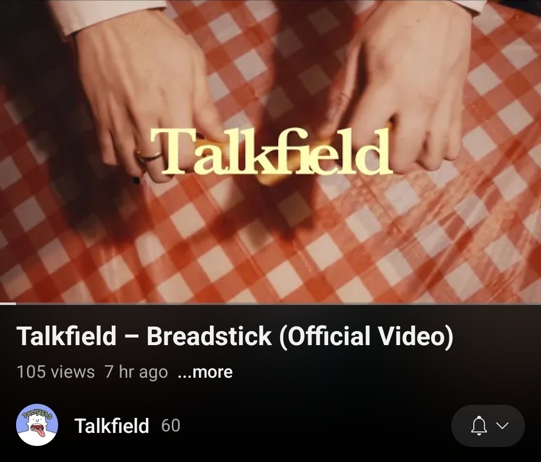 Talkfield_'s tweet photo. 'Breadstick' official music video out now!

Thank you to everyone who took part in making this, and @jesssiela behind the camera!

#music #liverpool #musicvideo #Spotify #funk 

https://t.co/LNYbaLQzUG https://t.co/67RyG69N0S