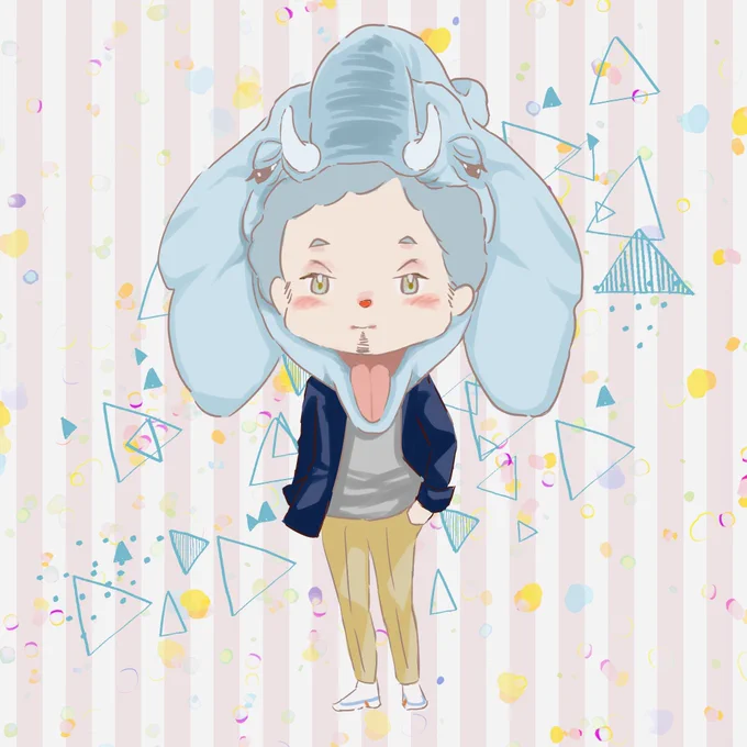 ゆーぜっとさんをイメージでミニキャラ化してみました 