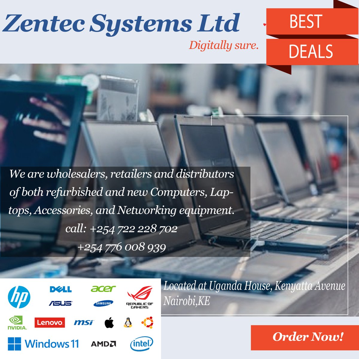 🤩 Make the most of your year with the right gadgets and start off strong with a laptop from 📞 Zentec Systems💯
.
.
.

#laptop #instadaily #technology #repair 
#gaminglaptop #servicelaptop #computers #desktop #techsupport #chebukati #safaricom #azimio #andrewkibe #computerdeals