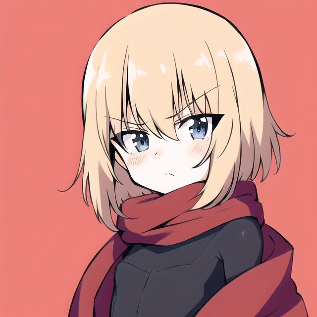 #NovelAI カチューシャ様は赤が似合う 