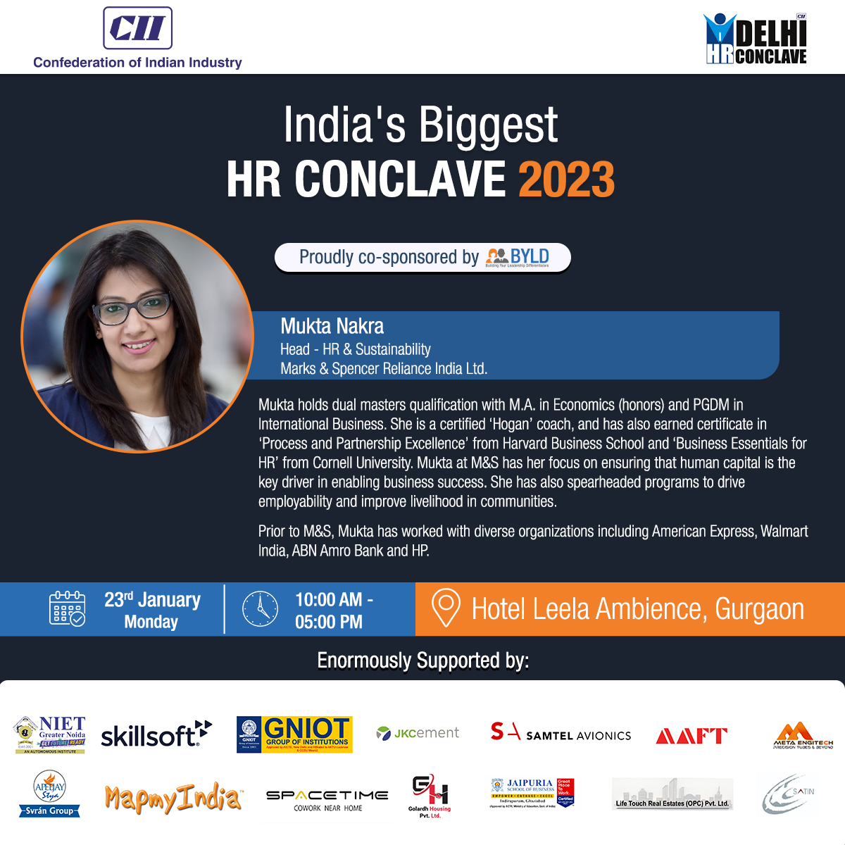 BYLDGroup's tweet photo. Hear industry titans brainstorm and voice out their perspectives on burning issues at the CII HR Conclave 2023.
@cii4nr
#byldgroup #BYLD #CIIEvent #CII #HRConclave2023 #HRConclave #india #HR #staytuned #CIIDelhi #CII4NR https://t.co/VULAa49iNg