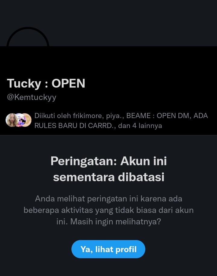 Help rt! 

Halo temen-temen ini <a href="/Kemtuckyy/">Tucky OPEN teros</a> pake akunnya orang, buat yang order maaf atas keterlambatannya karena belom dapet code verif jadi belom ke unlock🙏🏻 kalo misal butuh cepet bisa chat ke tele yg ada di bio akun <a href="/Kemtuckyy/">Tucky OPEN teros</a> ya, nuhun🙏🏻
#zonajajan #zonaba #zonauang️